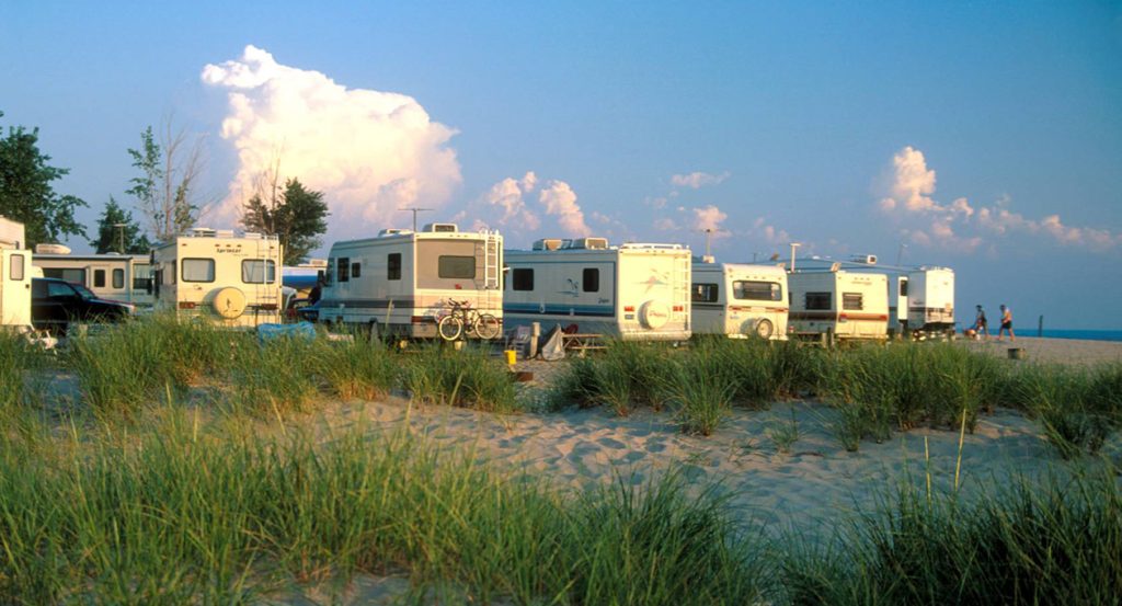 Camping at Grand Haven State Park. Photo Credit: Ed Post Camping at Grand Haven State Park. Photo Credit: Ed Post