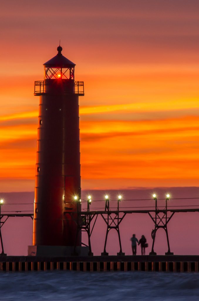 Grand Haven Sunset - Photo credit: Bob Peskorse