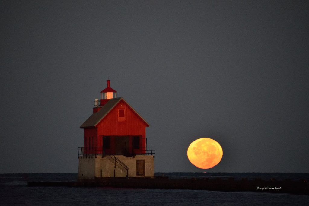 George Vanderweide - Grand Haven Fall Harvest Moon
